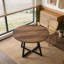 Table de salle à manger industrielle avec base en métal robuste