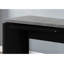 Bureau d'ordinateur, bureau personnel, ordinateur portable, L 48 po, travail, stratifié noir et gris, contemporain, moderne