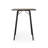 Flow Oak Solid Wood Top Metal Base Dining Table