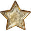 Ensemble de vaisselle décoratif étoile gold 3 pièces