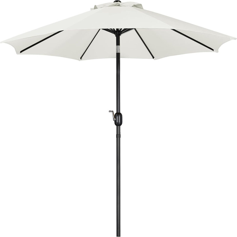 Calhaen 230cm Tilt Market Parasol, Cream