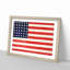 Thirty-Six Star Flag of the USA - Picture Frame Painting Print-55769335-55769338