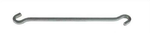 Handcrafted Extension Hook Pot Rack, Hammered Steel, 5" H x 1.5" W x 0.375" D