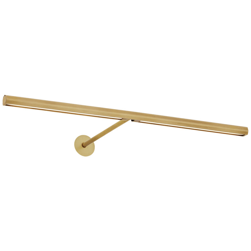 Plural Dimmable LED Wall Mounted Picture Light, Natural Brass