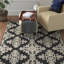 Liv Hooked Indoor/ Outdoor Black/Creme Rug-18097134