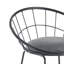 Upholstered Counter Stool with Metal Frame