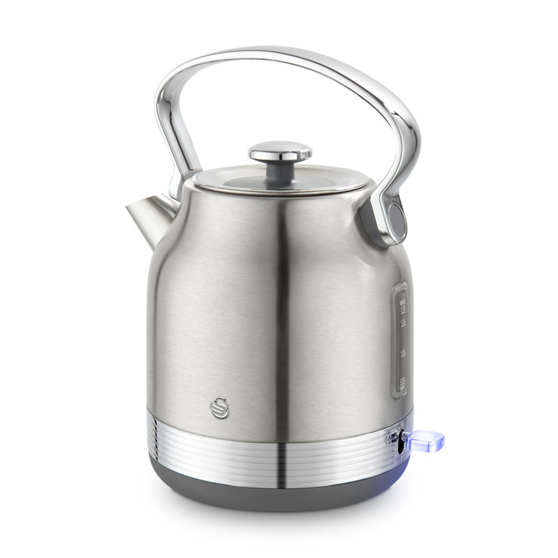 Swan SK14631 Retro Traditional Kettle, Rapid Boil, Removable Limescale Filter, Easy Pour, 360 Degree Base, Water Indicator Window and Boil Dry Protection 1.7L, 3KW