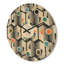 Horloge murale abstraite à triangles géométriques-63892323