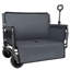 Chariot de chariot pliant convertible 3-en-1 avec banc et rangement - Chariot utilitaire robuste de 500 lb-116474552