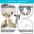 Elongated Hand Held Bidet with Faucet