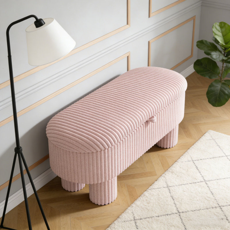Banc rembourré Modern, Pink