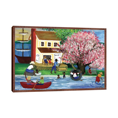 African American Summertime Homestead by Cheryl Bartley - Painting on Canvas