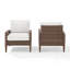 Chaise de patio avec coussins Wenner-835220572