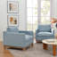 Cami 34.5"W Goose Down Filled Upholstered Armchair (Set of 2)-1642789561
