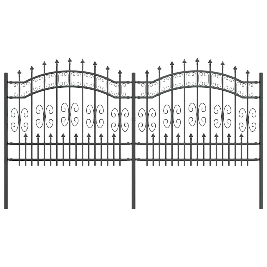 Vidaxl Garden Fence Powder-Coated Steel