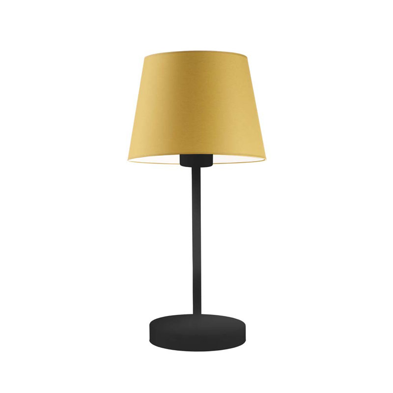 Arsens Metal Table Lamp, Mustard, Black