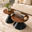 Pièces de tables basses et de cocktail, bois aggloméré, ensemble moderne pour la maison