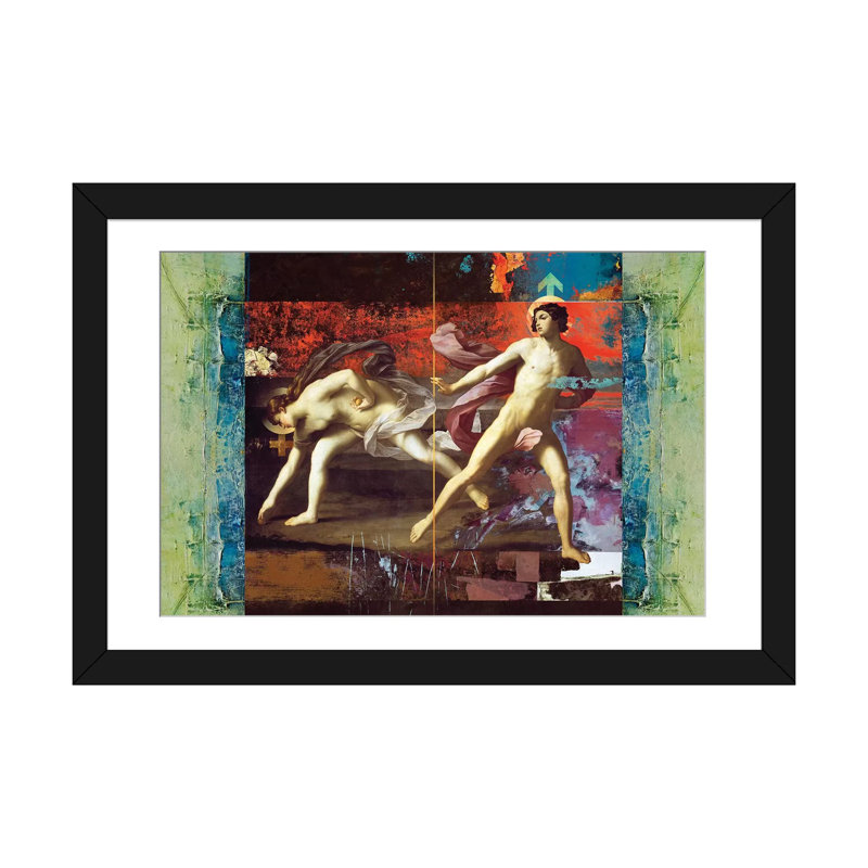 « it & it », impression sur toile, H 16 po x l 24 po x P 1 po, Papier beaux-arts encadré noir