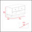 Banc de rangement, deux tablettes ouvertes, deux tiroirs - noir-860723862