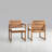 Solid Wood Patio Armchair with Seat Cushion (Set Of 2)-1660065100