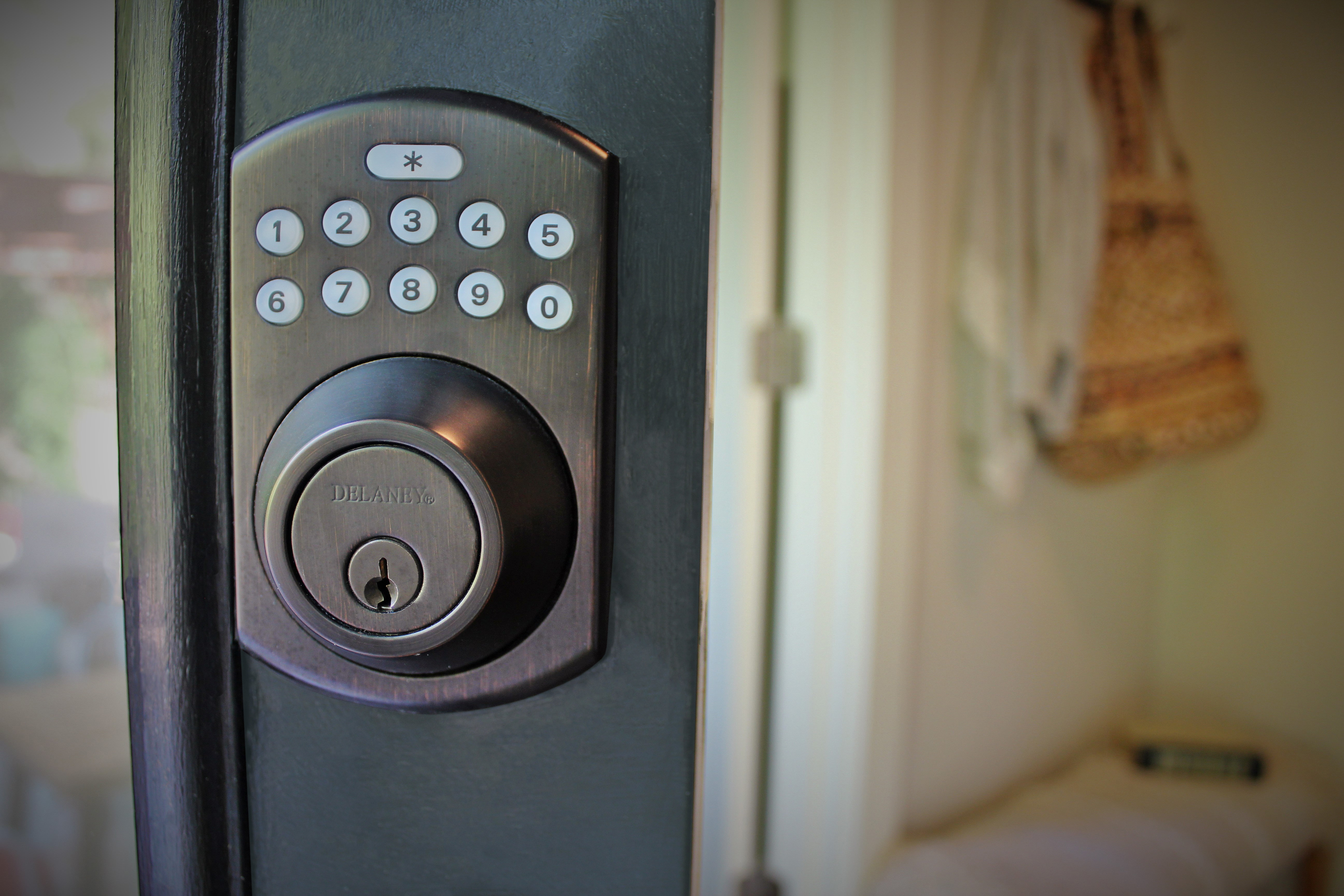 Delaney Hardware KP400 Single Cylinder Electronic Deadbolt with Remote