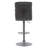 Palmer Swivel Upholstered Adjustable Height Counter Stool with Metal Frame-467704723