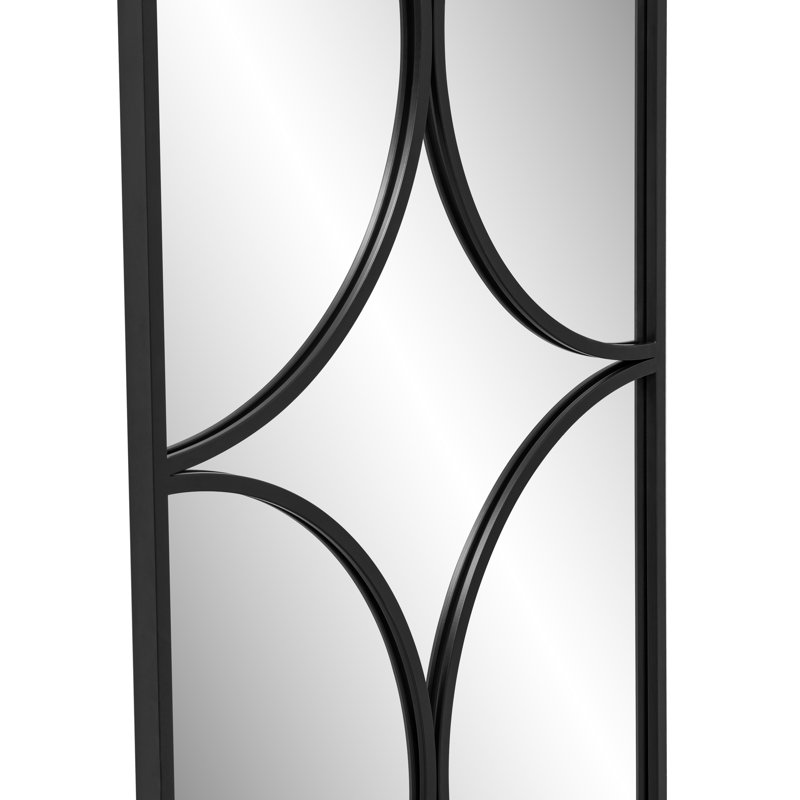Grand miroir mural Darena, Noir