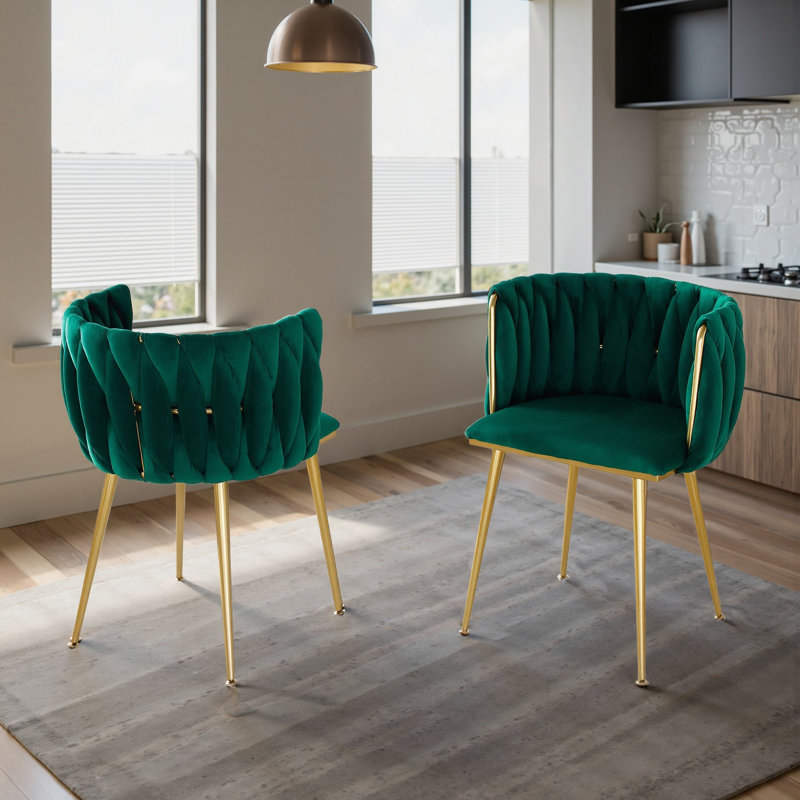 Ensemble de 2 chaises de salle à manger rembourrées Modern
