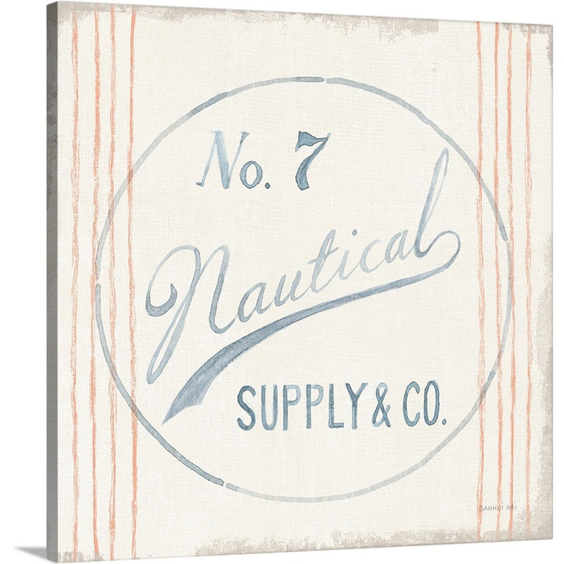 Floursack nautique - impression, H 30 po x l 30 po x P 1,25 po, Toile tendue