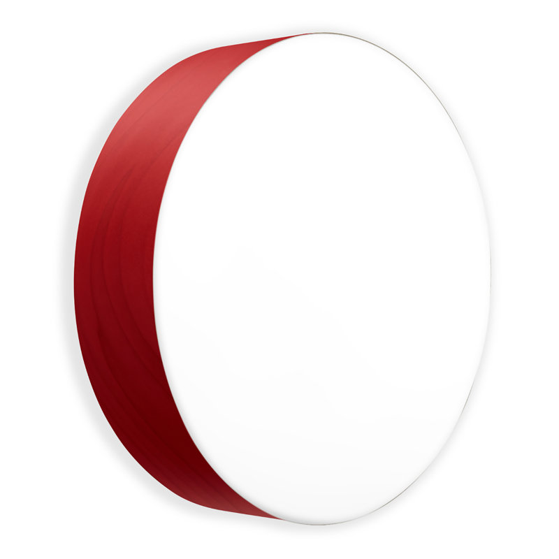 Gea 1 - Light Flush Mounted Sconce, Red, 16.5" H x 16.5" W x 3.9" D, GX53