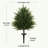 32?Artificial Simulation Cedar Suit Tower Shaped Leaf Fake Tree