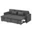 3 Seater Corduroy Sofa & Chaise-1051090769