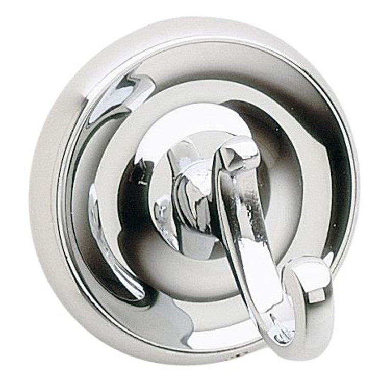 Wall mounted single robe/towel hook , Polished Chrome