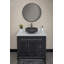Eden Bath 17'' Black Stone Circular Bathroom Sink