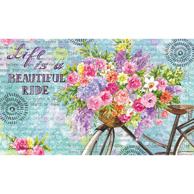 Magnifiquement en relief de 30 po x 18 po tapis de porte extérieur antidérapant Donte
