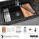 Karran Quartz 33'' X 22'' Single Bowl Drop-in Workstation Kitchen Sink