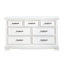Miroir de commode 7 tiroirs blanc