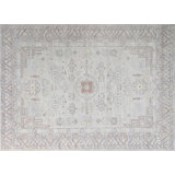 Oushak One-of-a-Kind Rectangle 8'8" X 12'1" Hand Knotted Area Rug