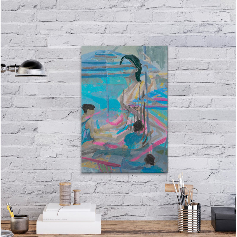 Parvez Taj - Wrapped Canvas Painting, 45cm H x 30cm W