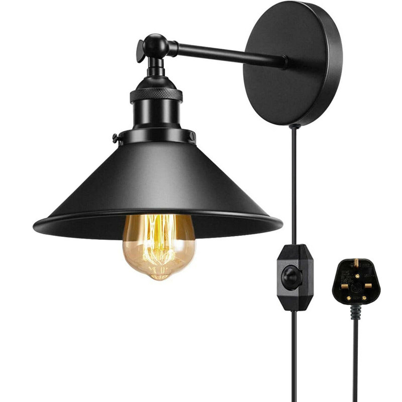 Dunlar Plug-in Armed Sconce