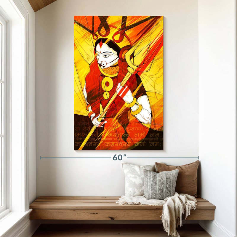 Adella Durga Abstract, 51" H x 34" W