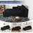 Boneless Cloudy Chaise, No Assembly Required, Modern Upholstered Corduroy Chaise With Deep Seat For Living Room Bedroom-998832218-998832214