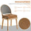 Coussins de chaise d'extérieur imperméables (ensemble de 2) - Coussins de siège carrés épais de 4 po-1298312195
