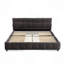 Lit tapissier, base de lit tapissier confortable, tissu chenille, avec tête de lit et base de lit solide. Avec tiroir pour le rangement (88,5 po x 68,5 po x 31 po)-2029329459-2029329468