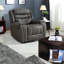 Fauteuils inclinables en tissu Tech, canapé simple noir confortable pour le salon