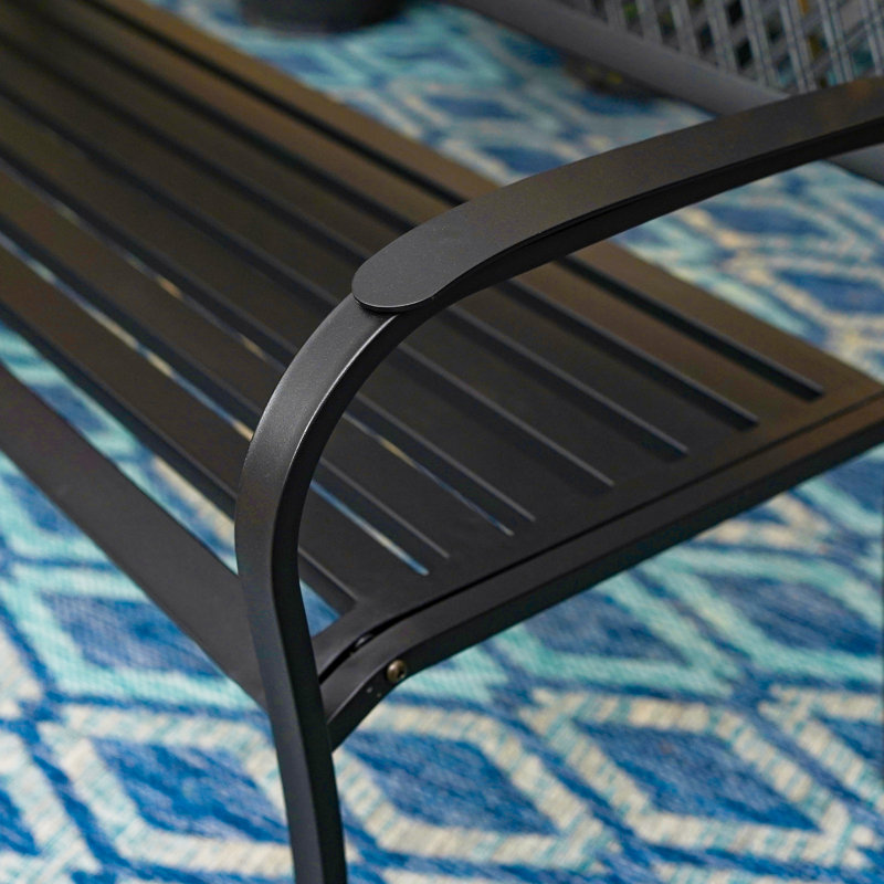 Banc de jardin en métal Randlett