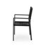 Chaise de salle à manger d'extérieur moderne en aluminium avec siège en corde (ensemble de 2)-298877719