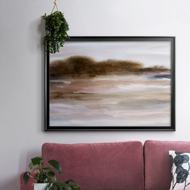 Autumnal Bay, toile tendue avec châssis encadré, Noir, H 30 po x l 44 po x P 1,5 po