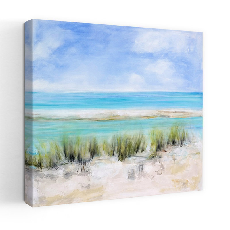Île de Captiva, art océanique côtier abstrait, H 48 po x l 48 po