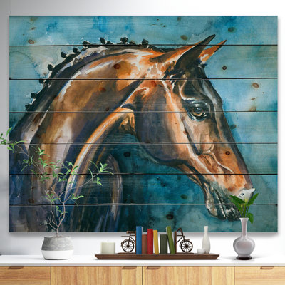 «Brown Horse», peinture